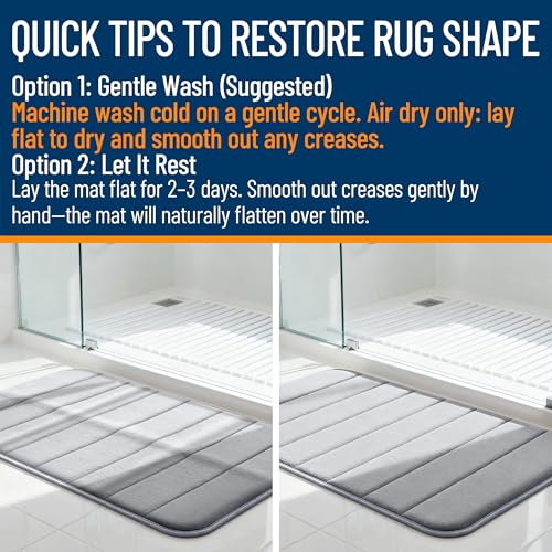 OLANLY mat showing slow-rising foam comfort
