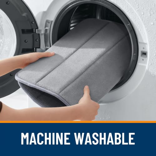 OLANLY bath mat folded for storage