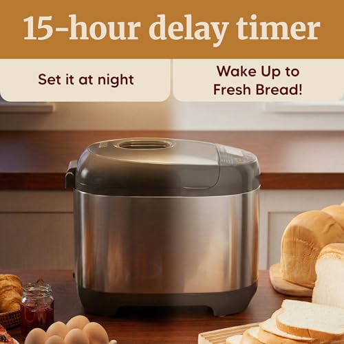 Elite Gourmet bread maker baking a loaf