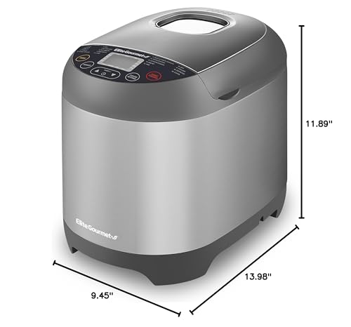 Elite Gourmet bread maker with lid open