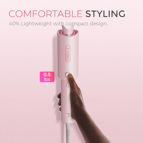TYMO pink curling iron 1 inch barrel