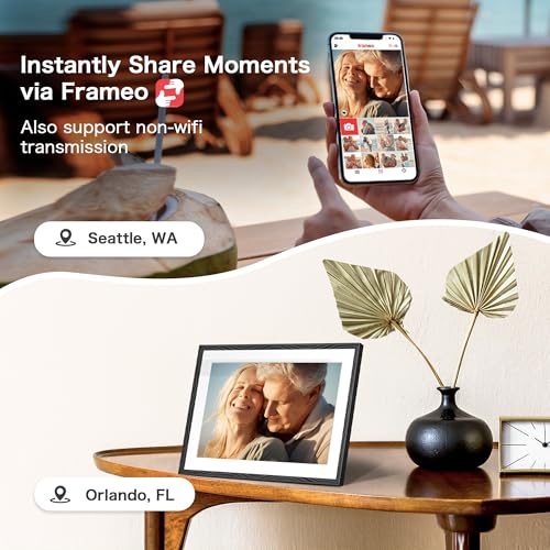 Side profile of Pastigio electronic picture frame