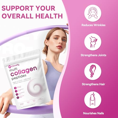 Scoop of unflavored collagen powder