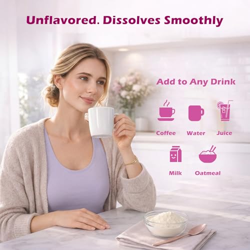 Mclovefy collagen container next to a smoothie