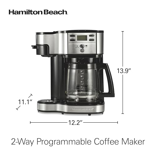 Hamilton Beach coffee maker on kitchen counter