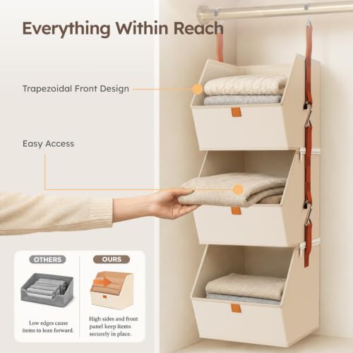 Homsorout Hanging Organizer Trapezoidal Design