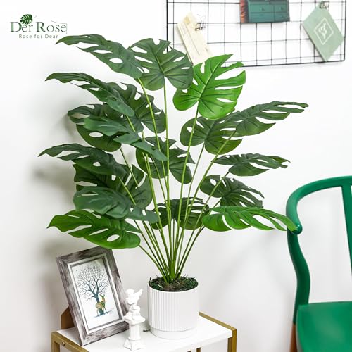 White decorative pot for 28 inch plant