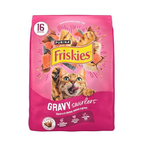 Friskies Purina Gravy Swirlers 16 lb bag front