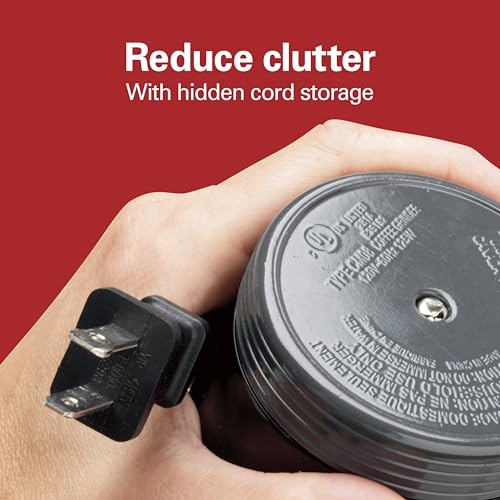 Hidden cord storage feature