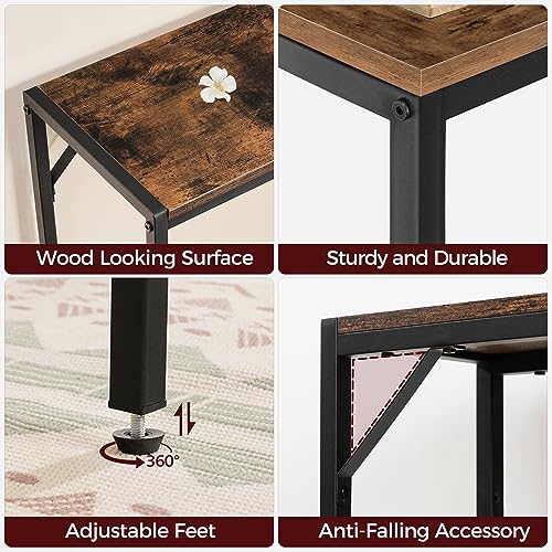 Console table styled in an entryway