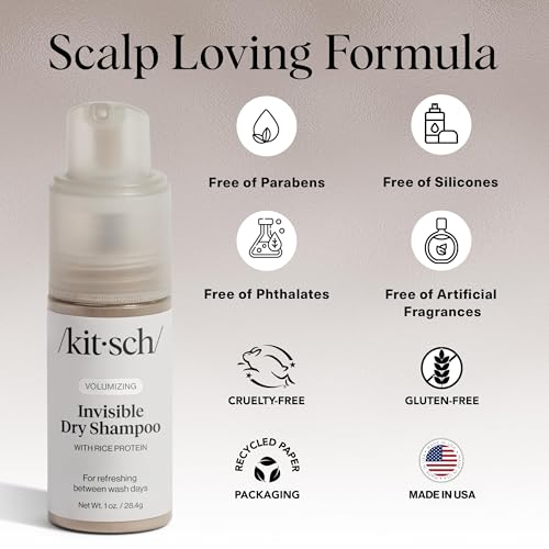 Travel size Kitsch rice protein dry shampoo