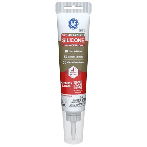 GE Advanced Silicone Caulk 2.8 fl oz tube