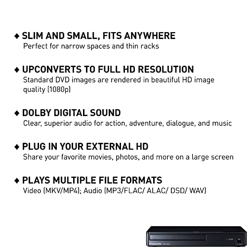 Panasonic Blu-Ray player side profile