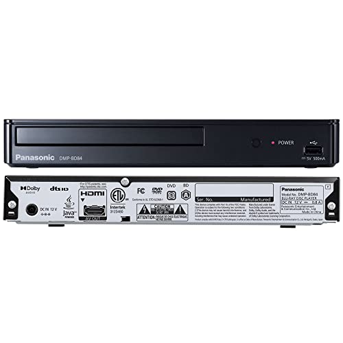 Panasonic DMP-BD84P-K with USB input