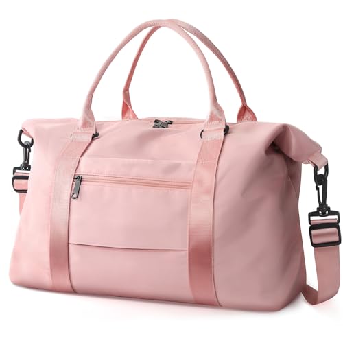 TOPBAG Travel Duffle Bag Coral Pink front view