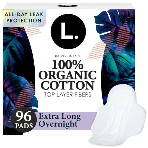 This is L. Overnight Pads 96 count box