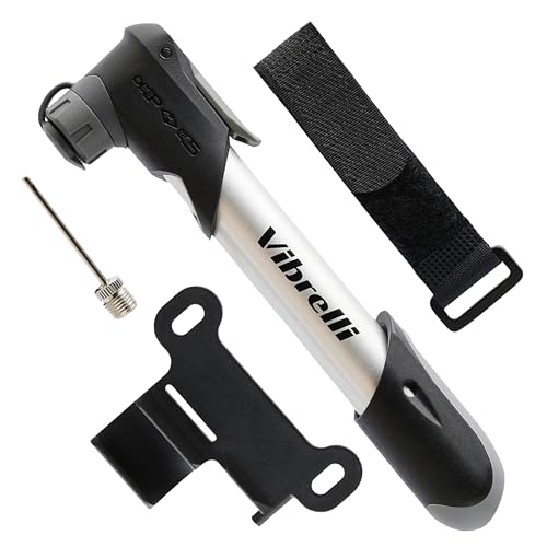 Vibrelli Mini Bike Pump silver side view