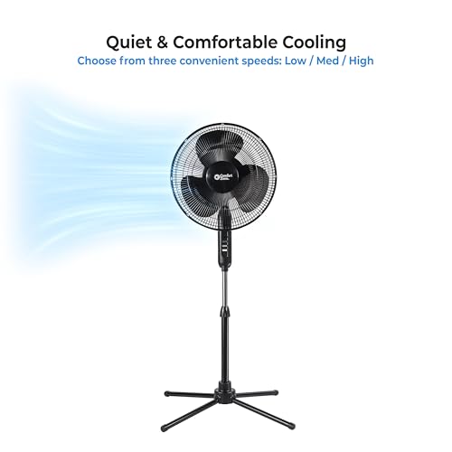 Comfort Zone fan in a home office setting