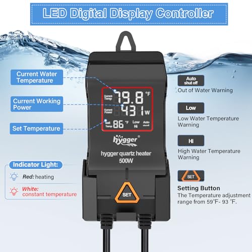 Digital LED external temperature controller for fish tank