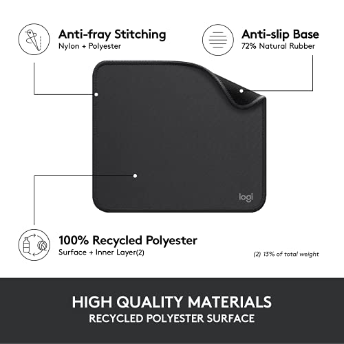 Logitech mouse pad anti-slip rubber base