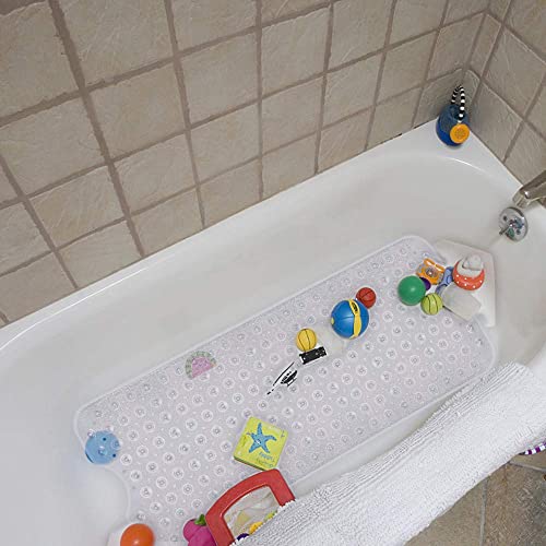 Underside view of suction cups on YINENN bath mat