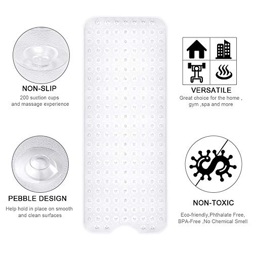 YINENN bath mat folded for cleaning