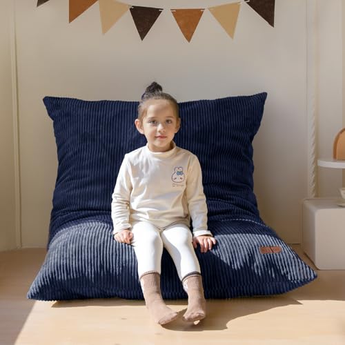 MAXYOYO 3 in 1 Kids Bean Bag Chair navy view