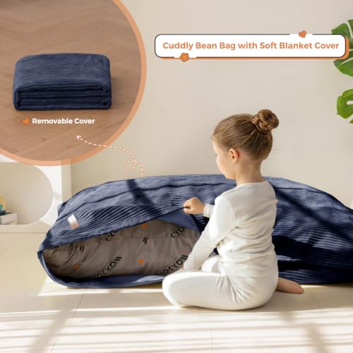 Side profile of the MAXYOYO kids bean bag