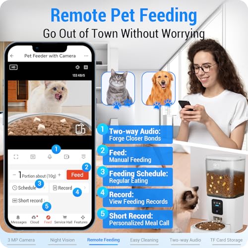 Frienhund cat feeder infrared night vision view