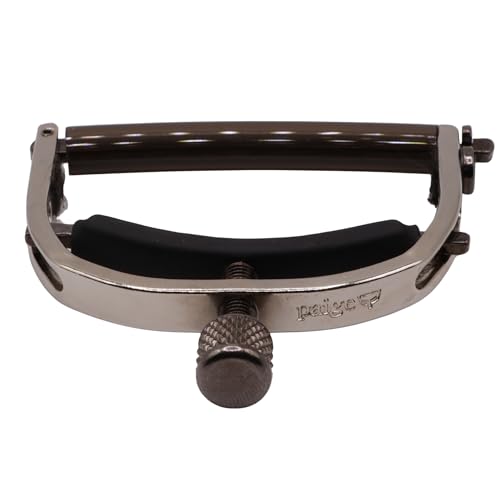 Paige P-6N capo attached to acoustic guitar neck