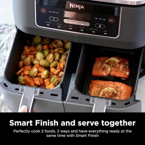 Ninja DZ201 air fryer with cooking baskets removed