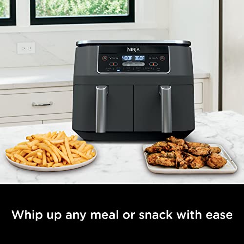 Top down view of Ninja DZ201 DualZone air fryer