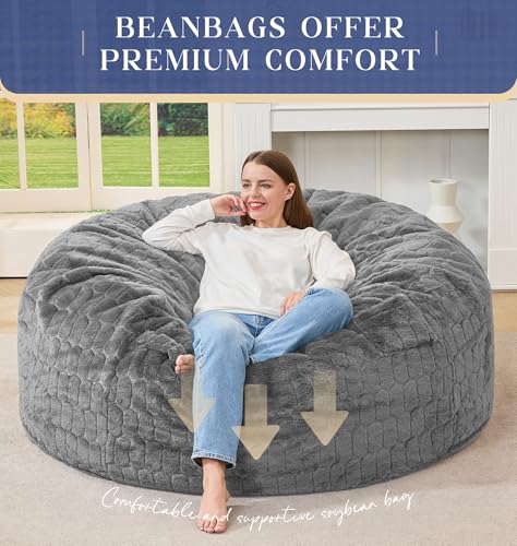 Adult lounging in Hobestluk bean bag