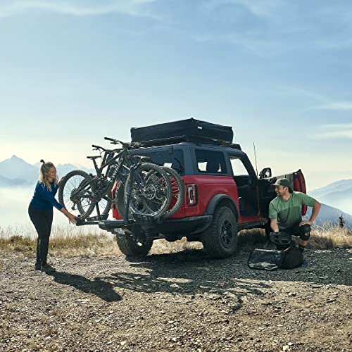 Thule T2 Pro XTR 2 side profile on vehicle