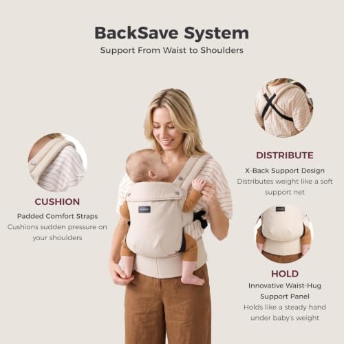 Momcozy PureHug Cotton-Khaki side profile