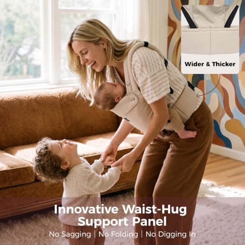 Momcozy baby carrier adjustable sizing clips