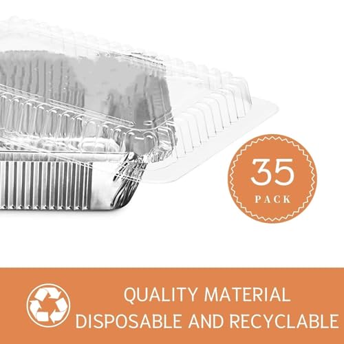 Top view of Findful square foil pan