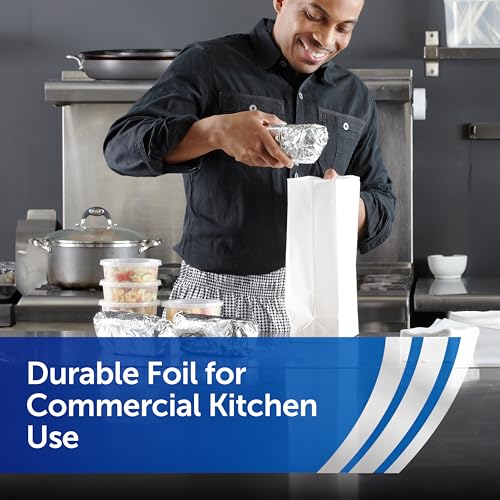 Pre-cut foil sheets for food service