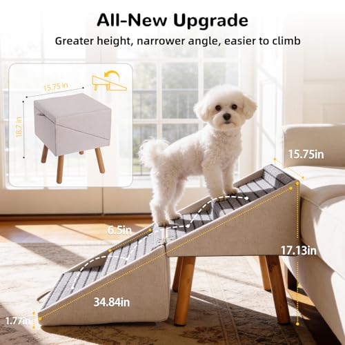 Ziluce dog stairs converted into a stylish ottoman