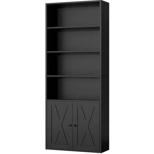Shintenchi 6-tier bookshelf in black