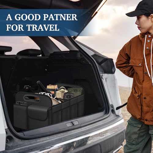 Femuar car organizer side view with mesh pockets