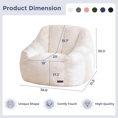 Faux fur texture of MAXYOYO bean bag