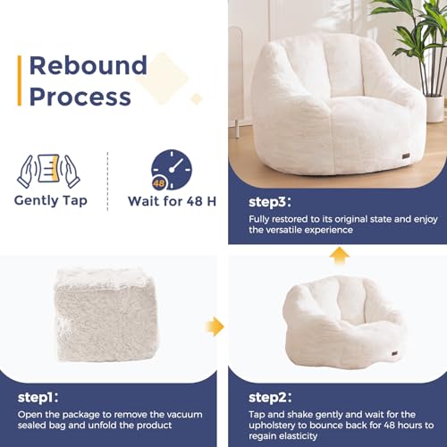 MAXYOYO bean bag chair in bedroom setting