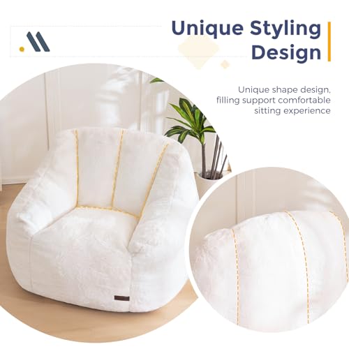 Full dimensions of the large bean bag sofa