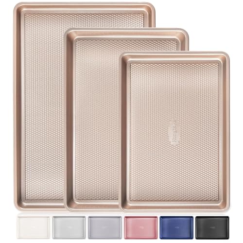 HONGBAKE Baking Sheet Pan Set of 3 stacked view