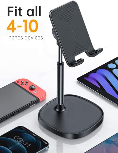 Side profile of LISEN black phone stand
