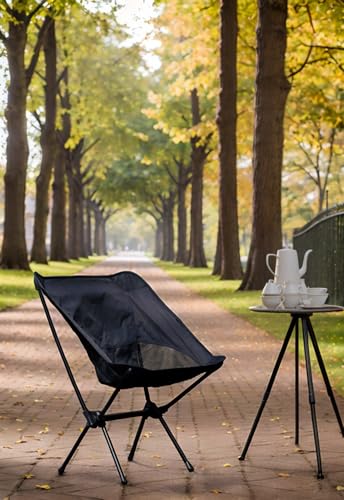 Wind Tour chair set up at a campsite