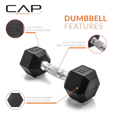 CAP dumbbell chrome handle finish