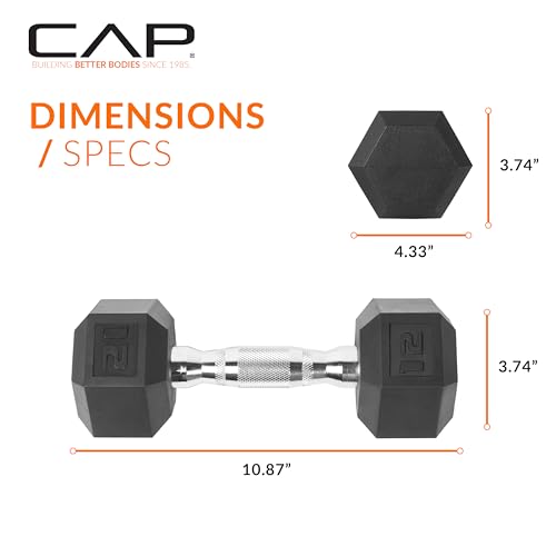 CAP dumbbell with medium knurling