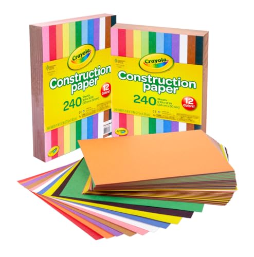 480 sheets of assorted color construction paper